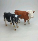 Lot Of 5 Livestock Cows Bull Schleich Safari Ltd Papo