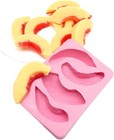 Peach Slices Silicone Mold - Wax  Resin  Soap  Realistic Flexible - Turquoise   