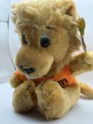 Vintage 1979 Dakin Lion Orange Plush Green Vtg Plastic Large Eyes Las Vegas Mgm