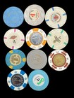  1 Las Vegas Strip Casino Chip Vintage Lot Of 11 Old Vegas Nostalgia