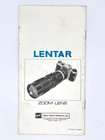 Vintage Lentar Auto Zoom Lens 45-135mm F3 5 80-200mm75-230 Instruction Manual