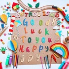248 Pcs 1 Inch Wood Alphabet Letters Numbers Blank Unfinished Wooden Letters    