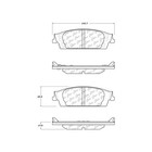 For Cadillac chevrolet 2010-2020 Ceramic Brk Pads W  Shims   Hardw Rear Centric