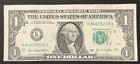 2021 Series  1 Dollar Federal Reserve Note Miscut Fancy Error Note K64655200a 