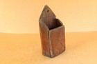 Old Antique Primitive Wooden Wood Cutlery Box Wall Shelf Rack Farmhouse Xix-xx