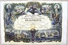 Original West Indies  Hand Colored Engraved Guadeloupe Map Levasseur Paris 1852