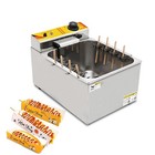 90  New 12l Commercial Automatic Cheese Fryer Hot Dog Sticks Frying Machine