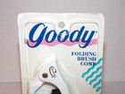 New Sealed Vintage Goody Folding Brush   Comb Nylon Bristles White Made In Usa