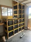 Diy Garage Storage Rack Plans     27-gallon Tote Shelves  read Description 
