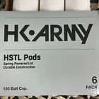 New Hk Army  6 Pack  150 Round Hstl Paintball Pod - White gold