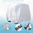 Heavy Duty Waterproof Zippered Rear Golf Cart Cover For Ezgo Club Car Yamaha