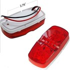  12 Pcs Red Trailer Rv Side Marker Led Light  Bullseye tigereye double 12 red