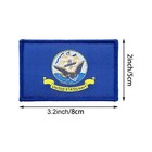 United States Navy Woven Tactical Military Hook And Loop Patch 3x2 Inches