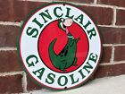 Sinclair Dino Gasoline Vintage Style Advertising Sign Garage Man Cave Round