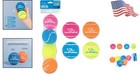 Assorted Color Interactive Squeaky Dog Balls - 4 Pack For Chewers   Fetch Lovers