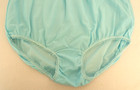 Vintage 1970s Texsheen Blue Sheer Nylon Granny Panties Size 9 Mushroom Gusset
