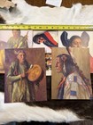 Lot Of 6 Jumbo Postcards Henry Balnik Native American Art Vintage 1949