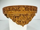 Fantastic Large Chinese Birdcage Vintage Hand Carved Bamboo   Porcelain C1930