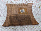 Vintage Handcrafted Wooden Hair Comb - Tribal Ethnic Folk Art Hair Accessory R7