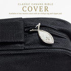 Divinity Boutique  Canvas Bible Case - Black Bible Cover For Men And Women - For