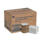 Dixie Ultra Interfold 2-ply Napkin Dispenser Refills By   White  250 Napkins    