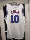 Tune Squad Lola Jersey Size Large Bunny  10 Space Jam Basketball Mesh White