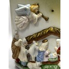 Vintage Religious Christmas Ceramic Night Light W  A Raised Nativity Scene