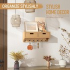 Modern Farmhouse Key Holder Wall Mount Set Key Organizer W  Drawer Organizer  