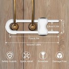 Cabinet Locks For Babies  6pcs  Adjustable  U-shaped Child Proof Cabinet Latches