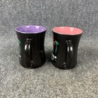 Set Of 2 Mirage Hotel Casino Las Vegas Black Ceramic Coffee Mug Palm Trees New