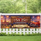 Custom America 250th Anniversary Banner Usa Patriotic Celebration Decor