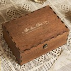 Mr And Mrs Wedding Keepsake Box Large For Couples  Wooden Engraved Memory 