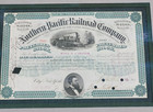 Framed Jul 5 1894 Northern Pacific Railroad Company 100 Share Stock Certificate