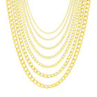 10k Yellow Gold 2mm-7 5mm Curb Cuban Chain Link Necklace Or Bracelet 7 -30 