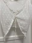 Victorian Edwardian White Eyelet Blouse Camisole Antique Lace