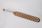 Vintage Large Custom Bdsm Grater Spanking Paddle  Two Tone Brass   Aluminum