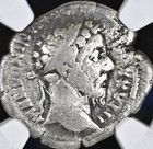Emperor Marcus Aurelius Silver Denarius 161-180ad Ngc Genuine Ancient Roman Coin