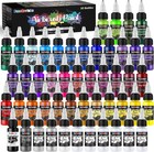 Airbrush Paint  44 Colors With 6 Thinners Acrylic Air Brush Paint Set  0 6 Oz 