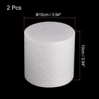 Round Foam Cake Dummy 4 Inch X 4 Inch Circle Dummy Cake Set For Wedding 2 Pack