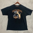 Harley Davidson Legacy Midland - Odessa Tx  Pinup Oilfield T Shirt Size Xl Black
