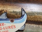 Vintage Winchester Porcelain Sign Old Fishing Lures Salmon Trout Tackle Bait