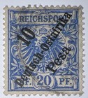 Travelstamps  Germany East Africa Stamps Op 10 Pesa On 20 Pfennig Used ng