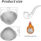 50pcs Pipe Screens 3 4 Inc 100  Stainless Steel Bowl Screens Filters 0 75 Inc Ta