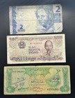 Mixed Lot Of 10 World Banknotes     Foreign Paper Money     Brazil  Uae  Korea  Etc