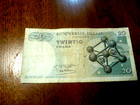 Belgian Currency  1964 Belgium 20 Francs  Fine-vf
