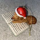 Well-read Dachshund Dog Christmas Ornament