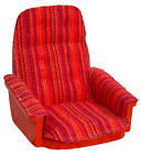 Vintage Lundby Red Swivel Chair Dollhouse Miniature Furniture Parts Repair  Read