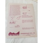 Vntage 1985 Commonwealth Mfg Co Grans Cotton Basket Weaving Pattern Instructions
