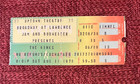 The Kinks - 1977-1978-1979 Chicago Uptown Theater Ticket Stubs - Lot Of 3