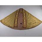 Antique 19thc Ihs Embroidered Catholic Cope Vestment 84x56in